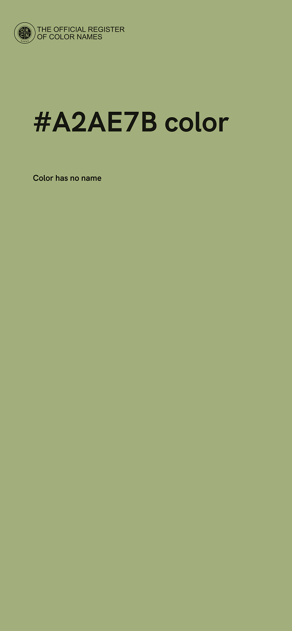 #A2AE7B color image