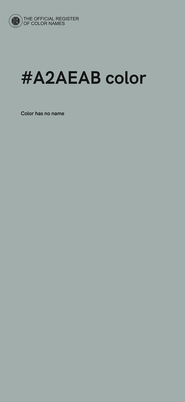 #A2AEAB color image