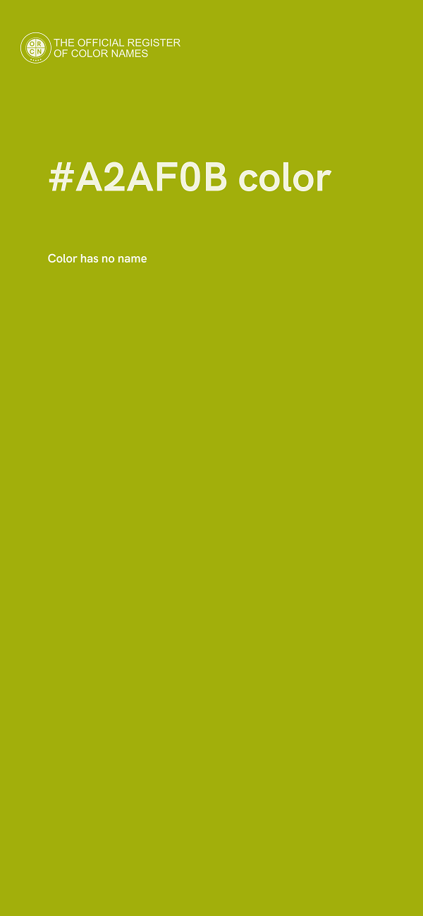 #A2AF0B color image