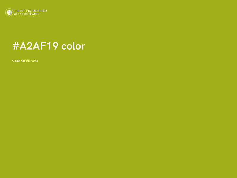 #A2AF19 color image