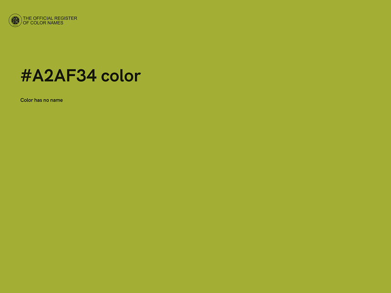 #A2AF34 color image