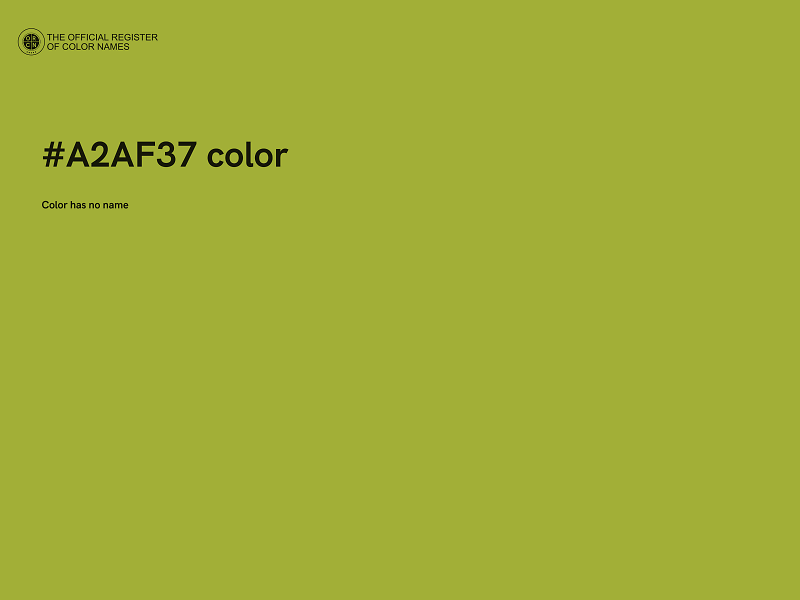 #A2AF37 color image