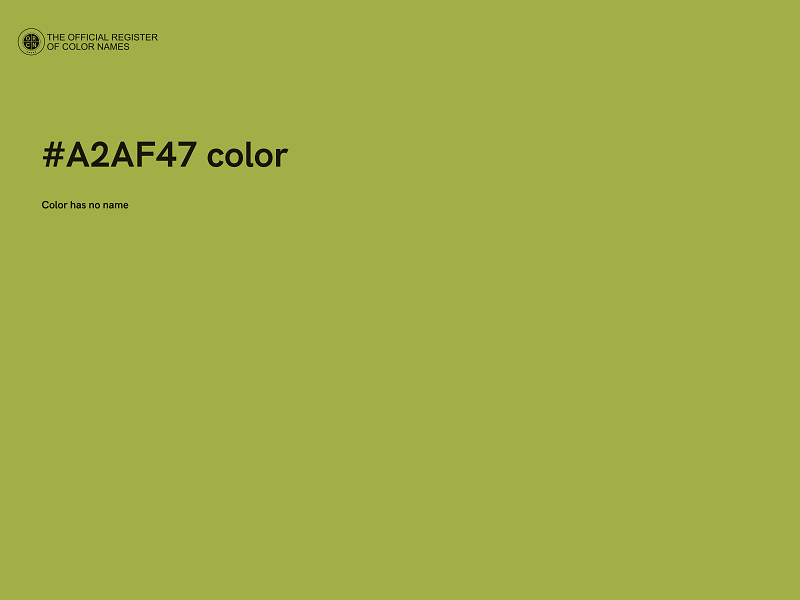 #A2AF47 color image