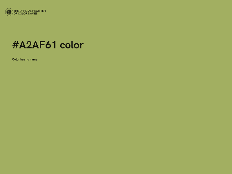 #A2AF61 color image