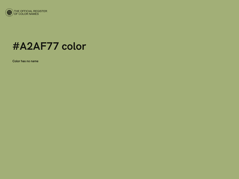 #A2AF77 color image