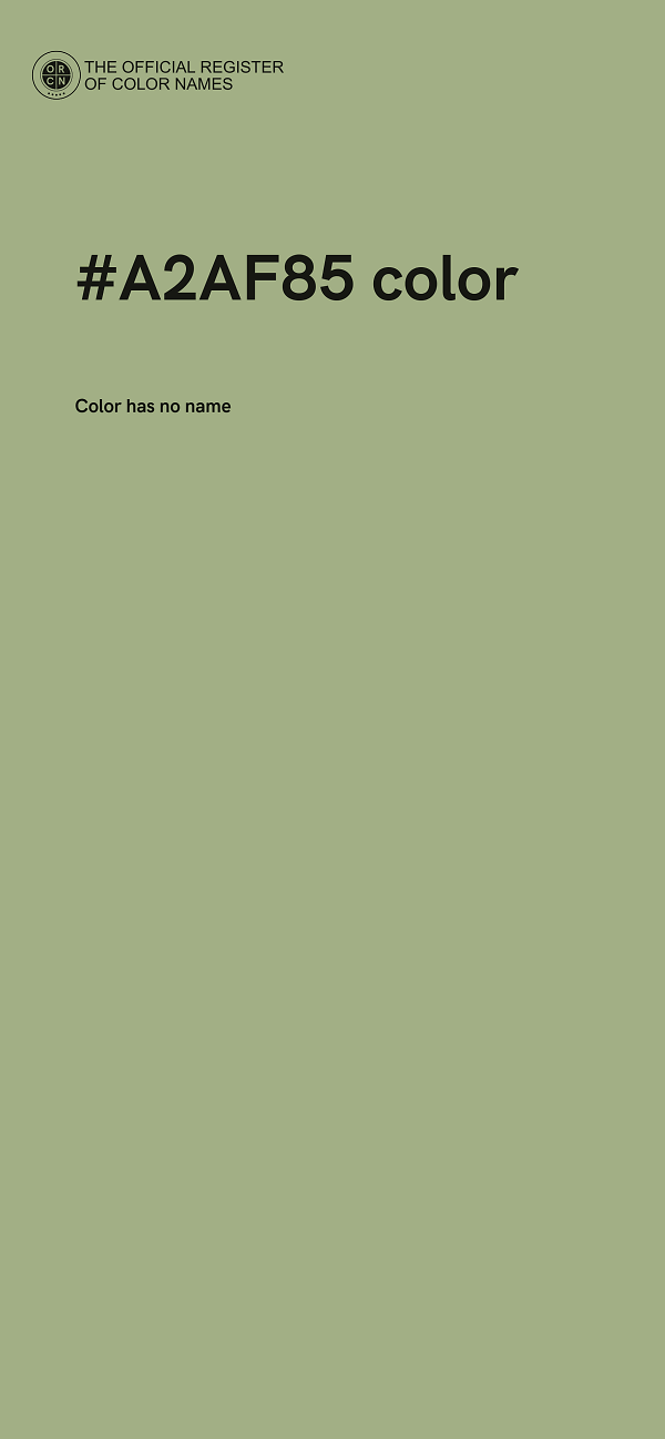 #A2AF85 color image