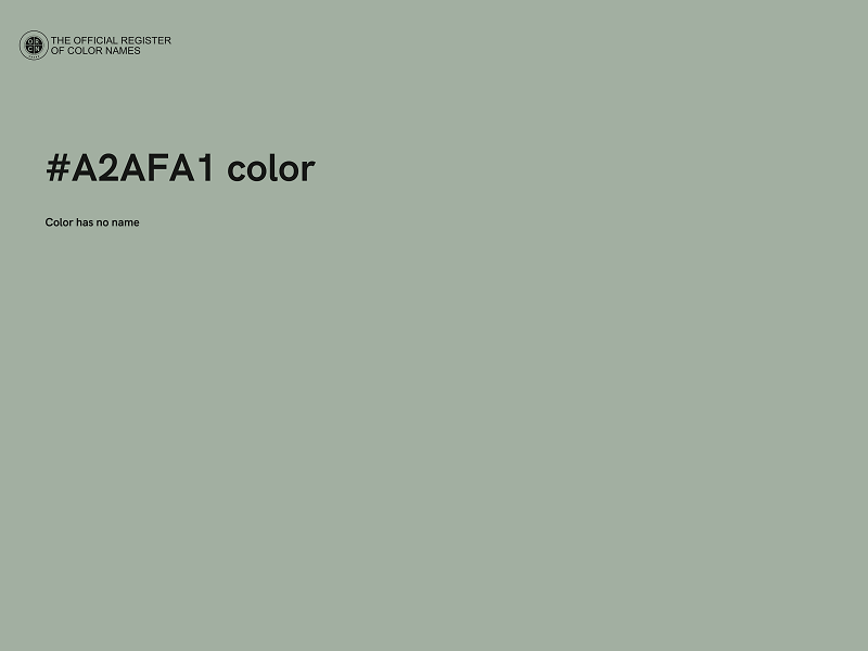 #A2AFA1 color image