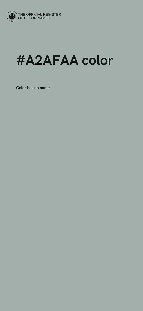 #A2AFAA color image