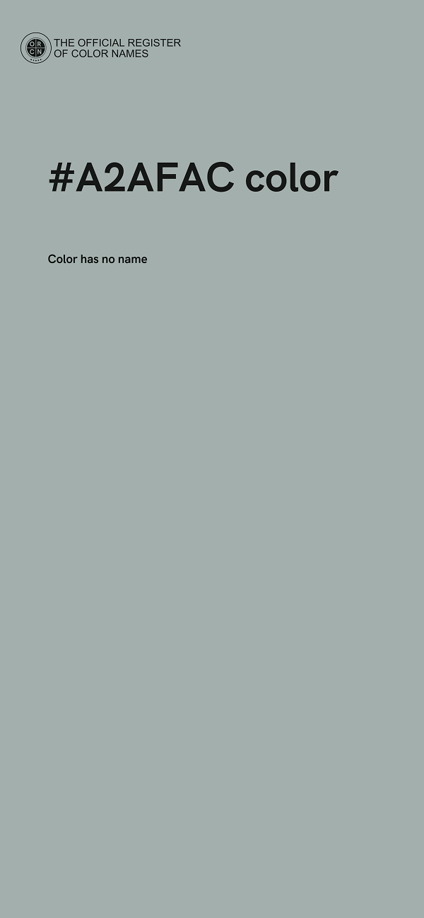 #A2AFAC color image