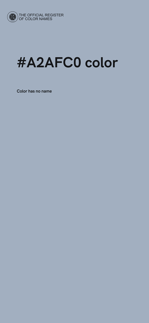 #A2AFC0 color image