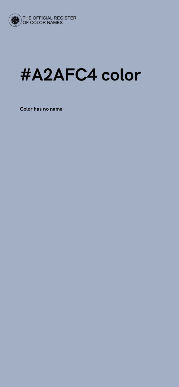 #A2AFC4 color image
