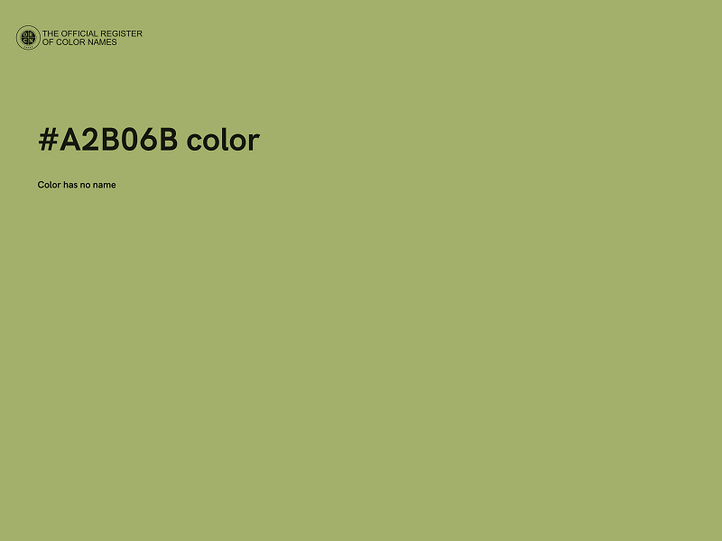 #A2B06B color image