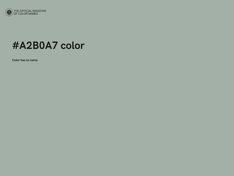 #A2B0A7 color image