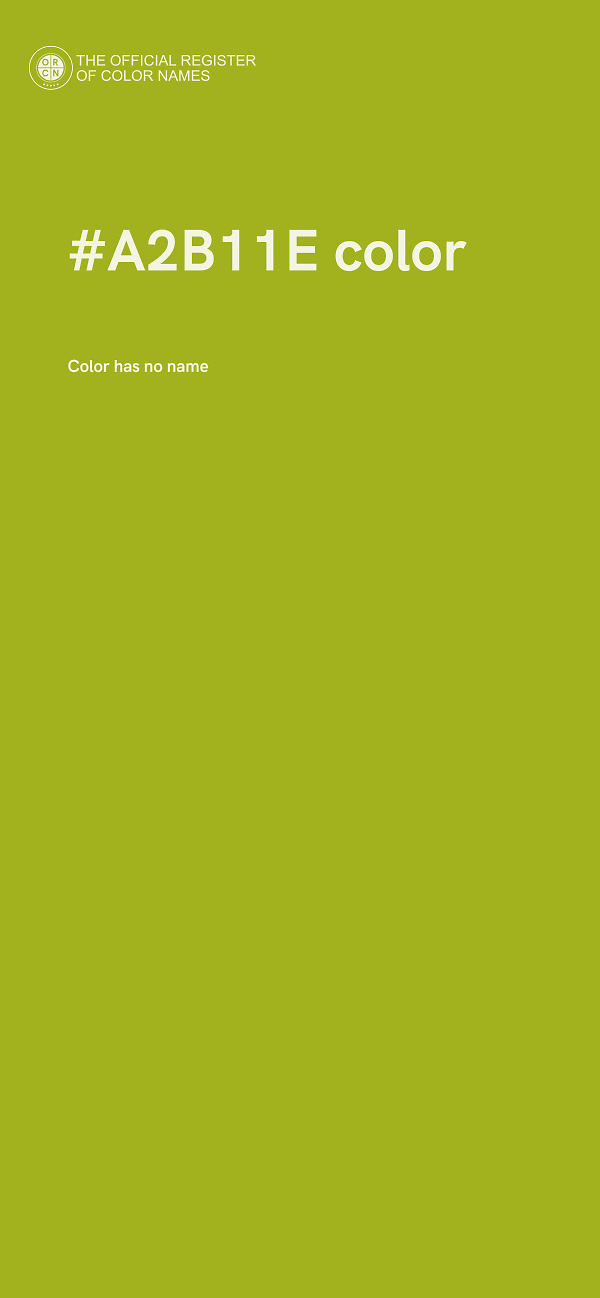 #A2B11E color image