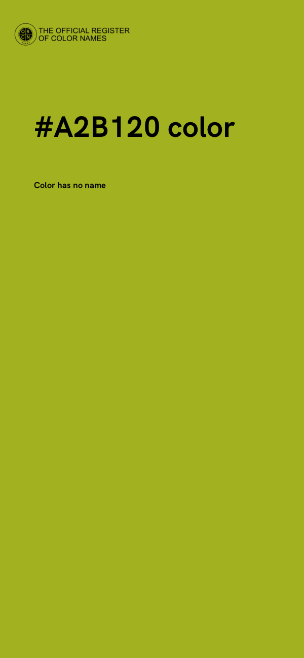 #A2B120 color image