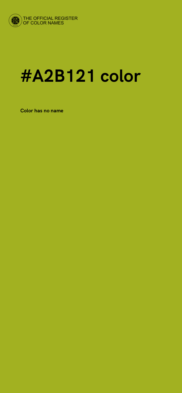 #A2B121 color image