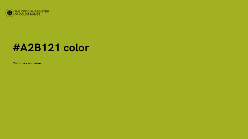 #A2B121 color image