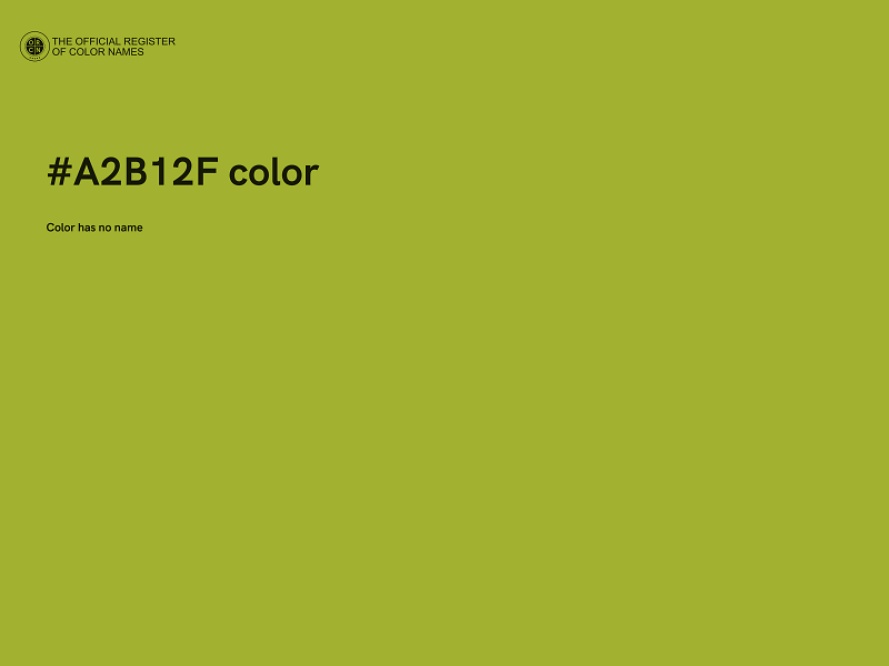 #A2B12F color image