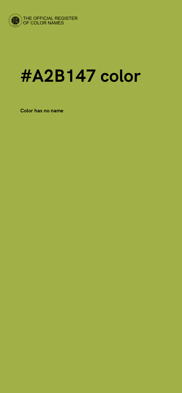 #A2B147 color image