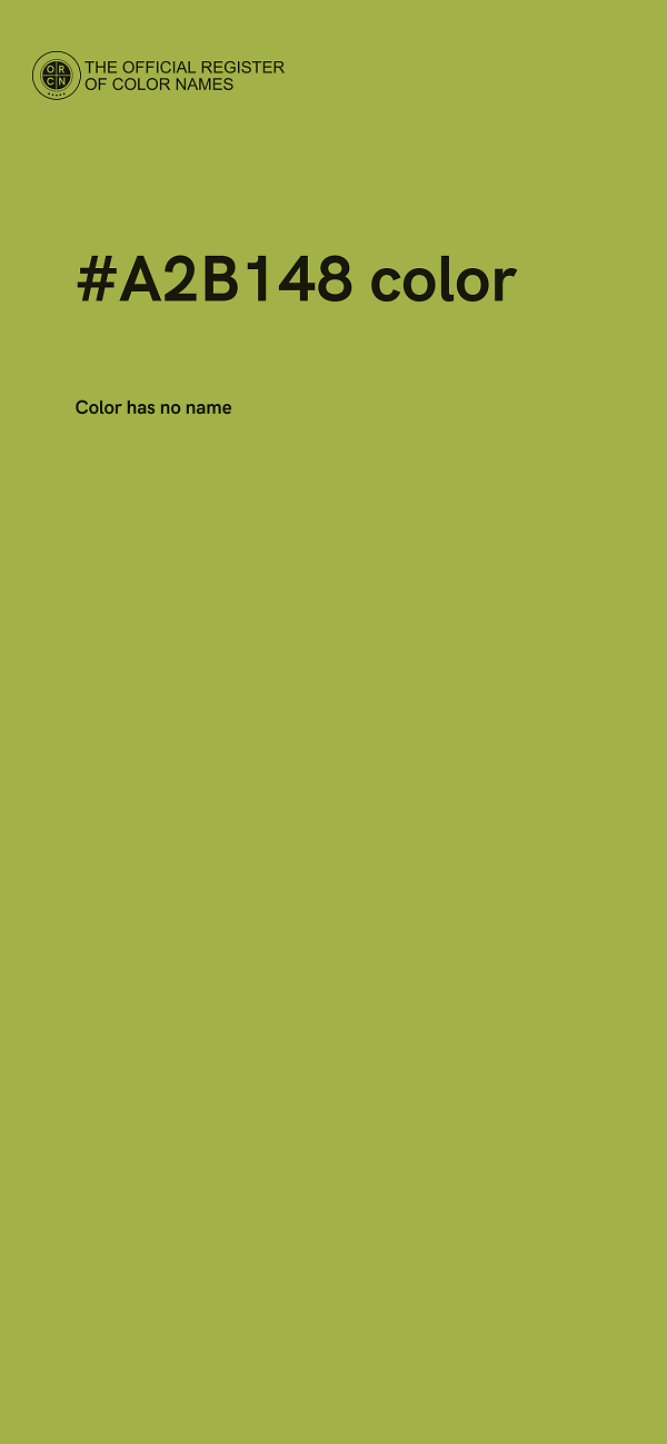 #A2B148 color image