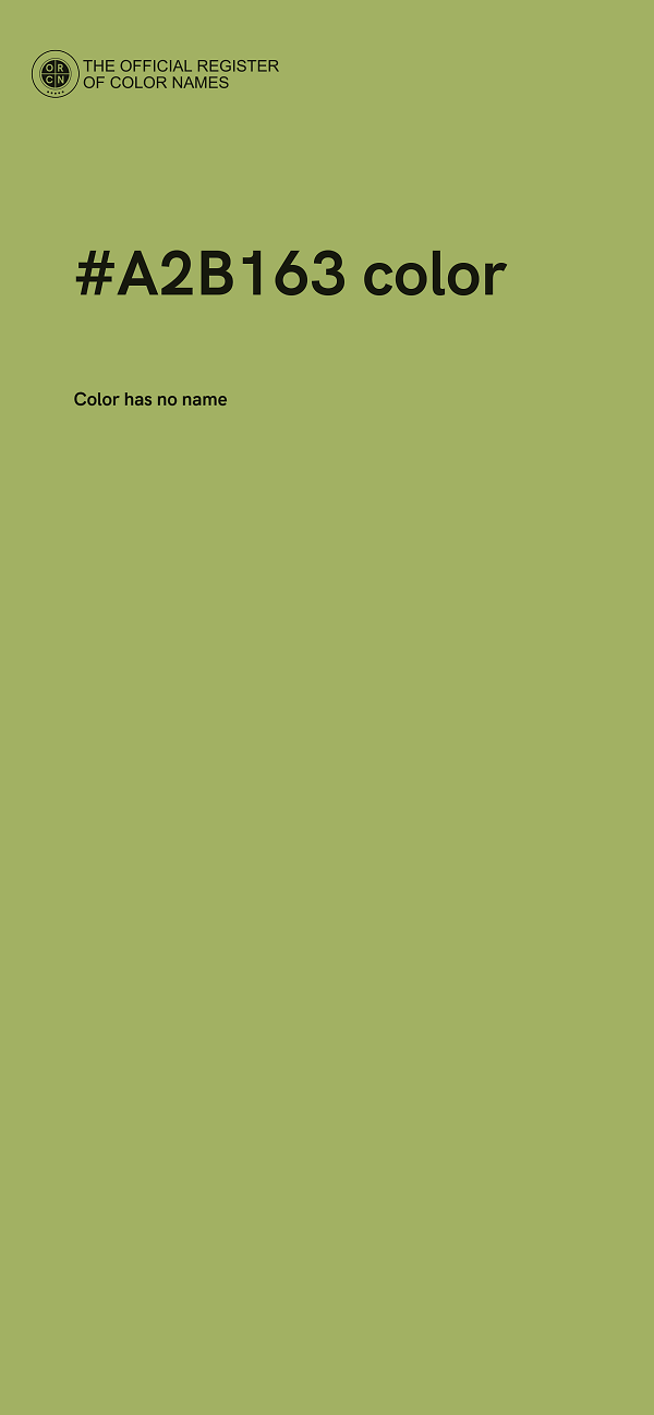 #A2B163 color image
