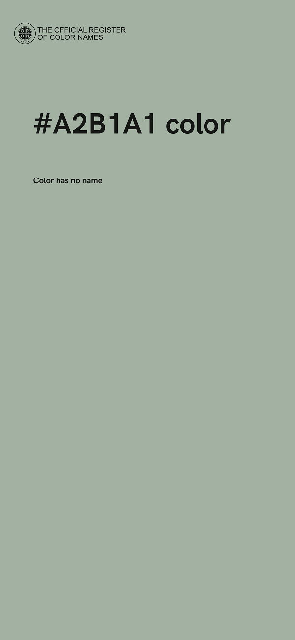 #A2B1A1 color image