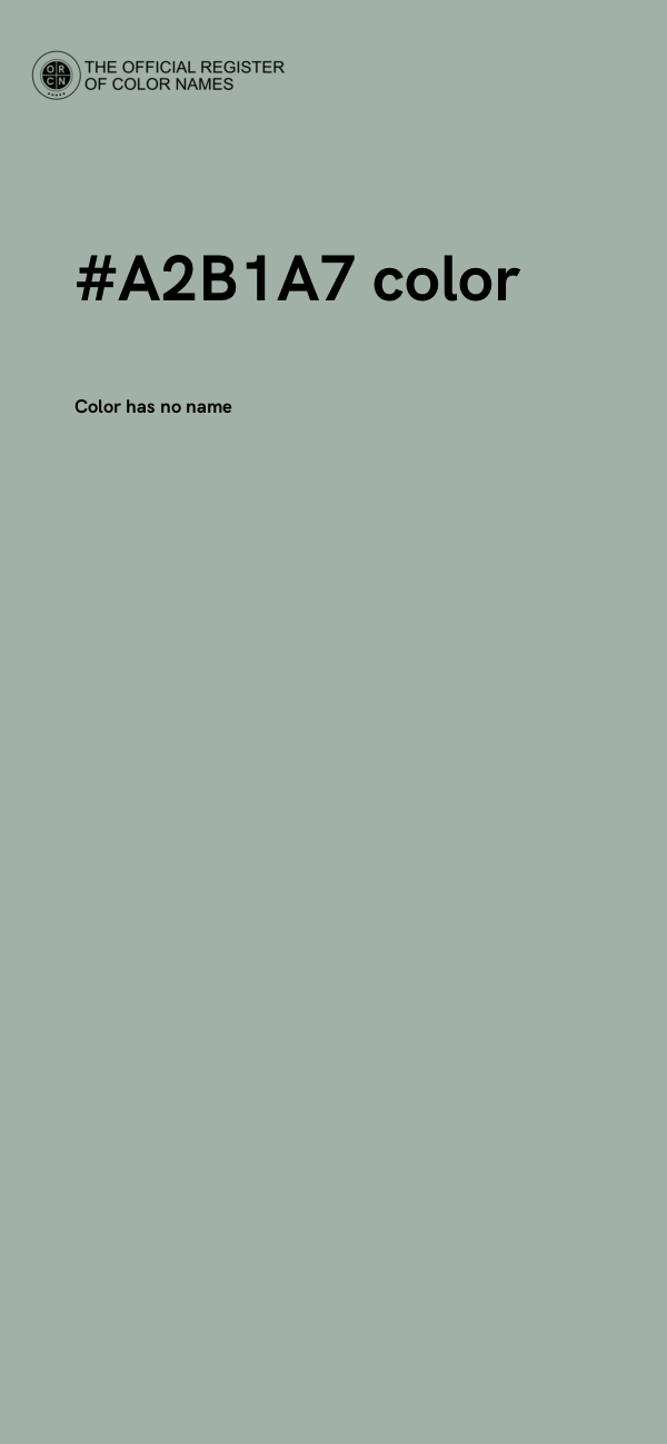 #A2B1A7 color image