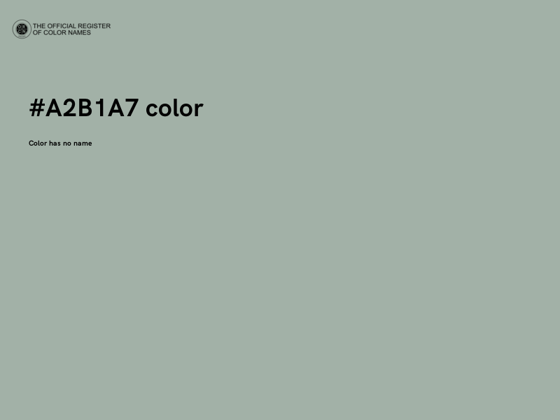#A2B1A7 color image