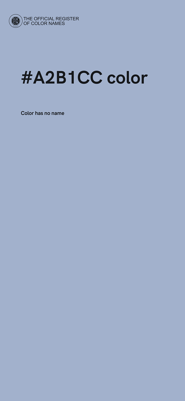 #A2B1CC color image