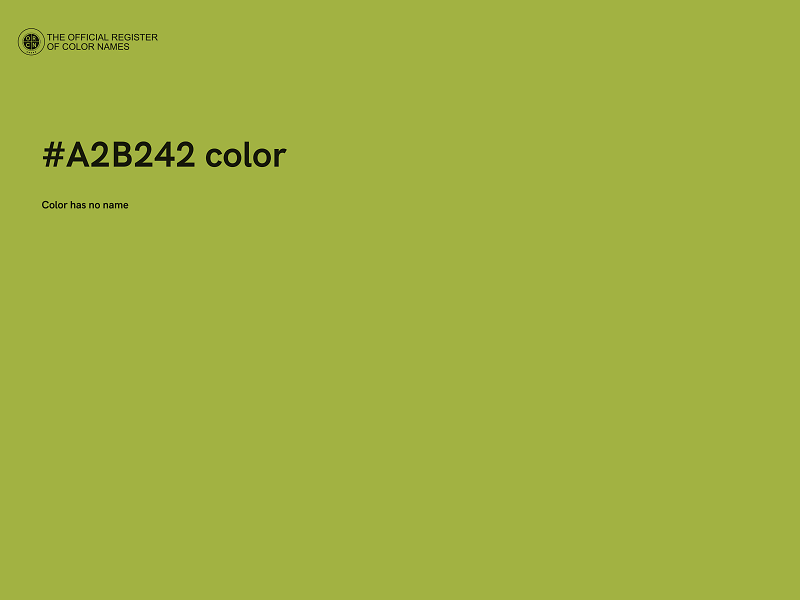 #A2B242 color image