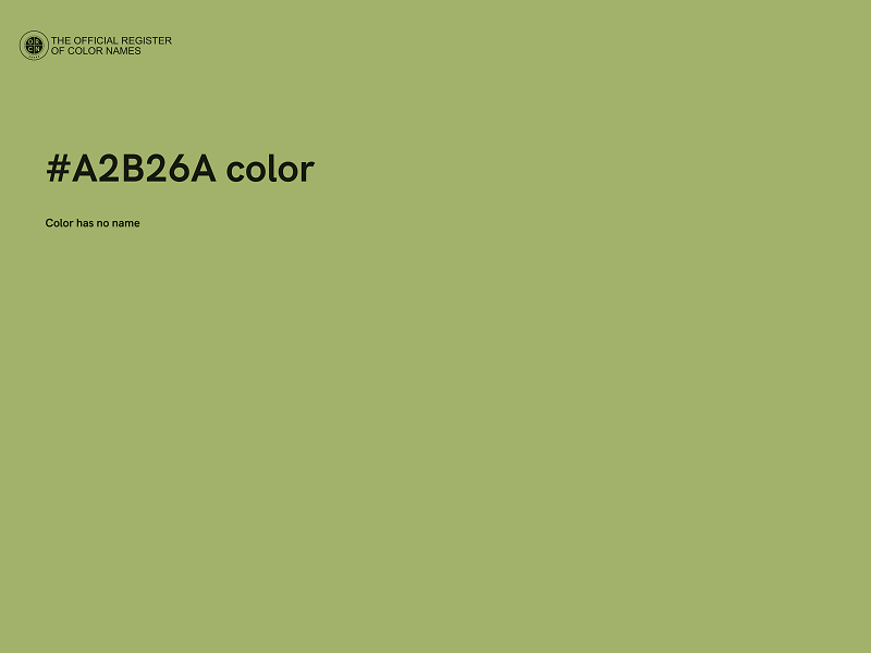 #A2B26A color image