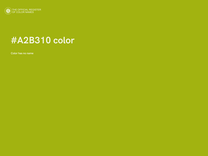 #A2B310 color image