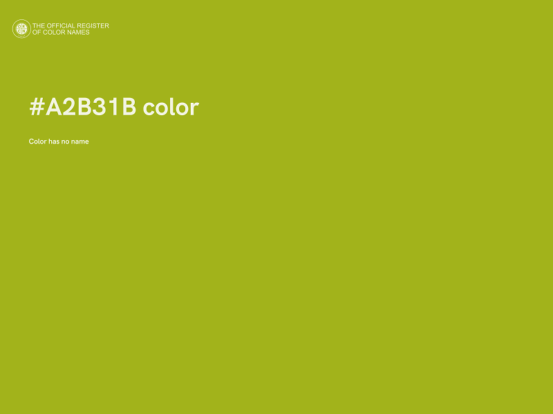 #A2B31B color image