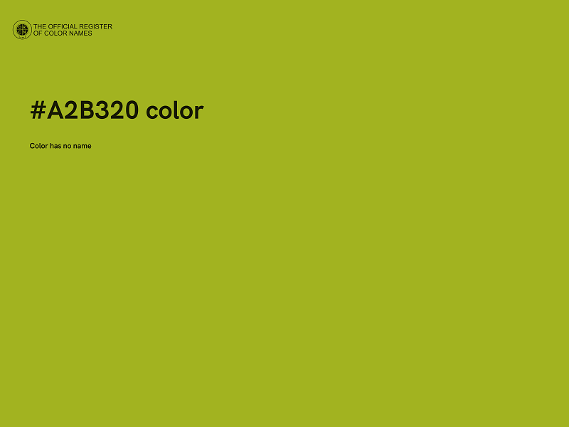 #A2B320 color image