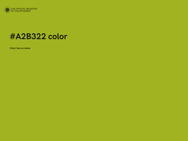 #A2B322 color image