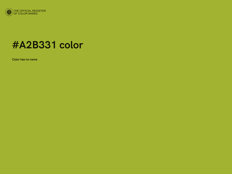 #A2B331 color image