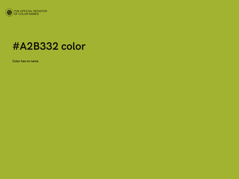 #A2B332 color image