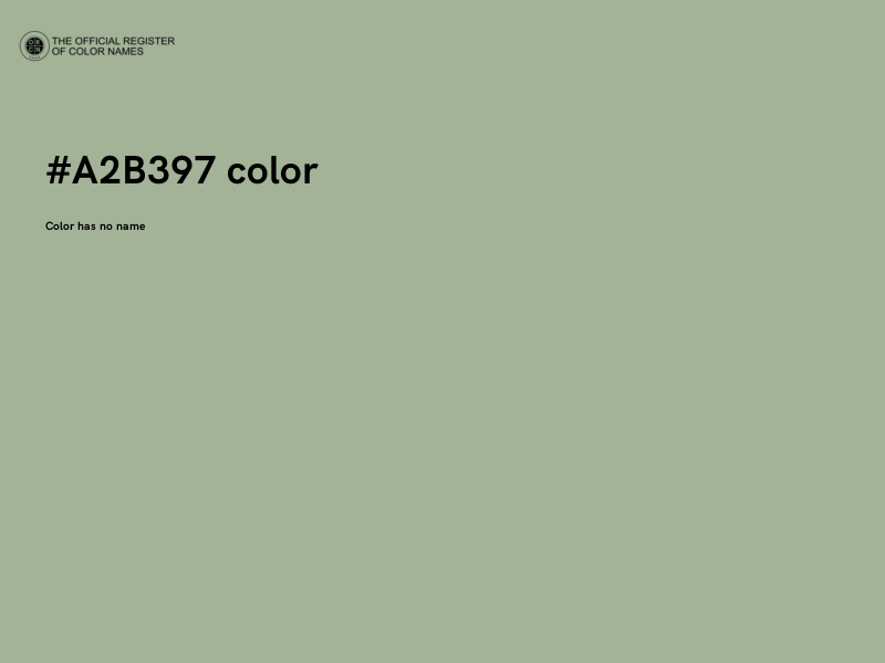 #A2B397 color image