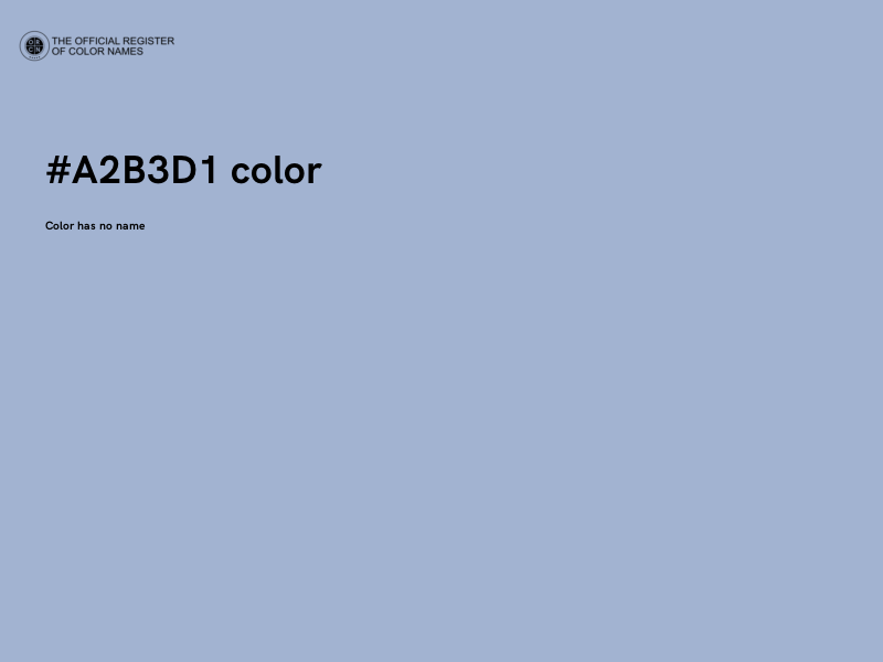 #A2B3D1 color image