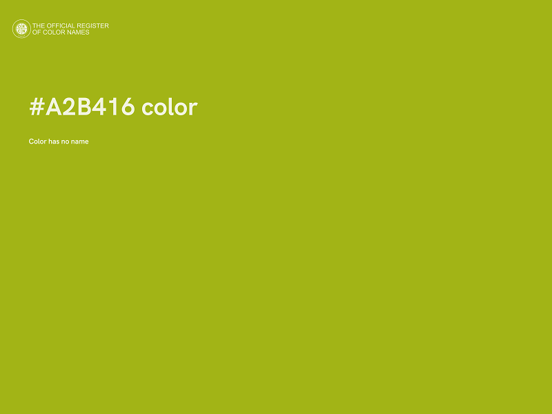 #A2B416 color image