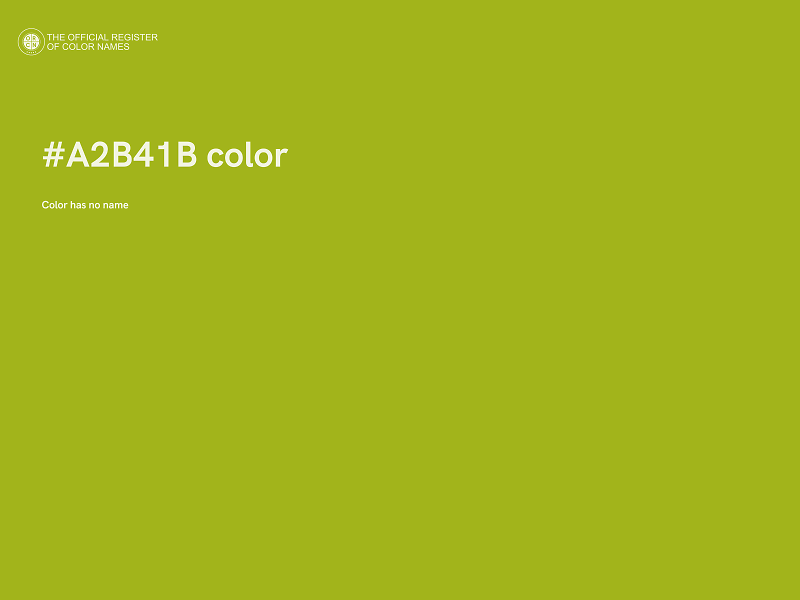 #A2B41B color image