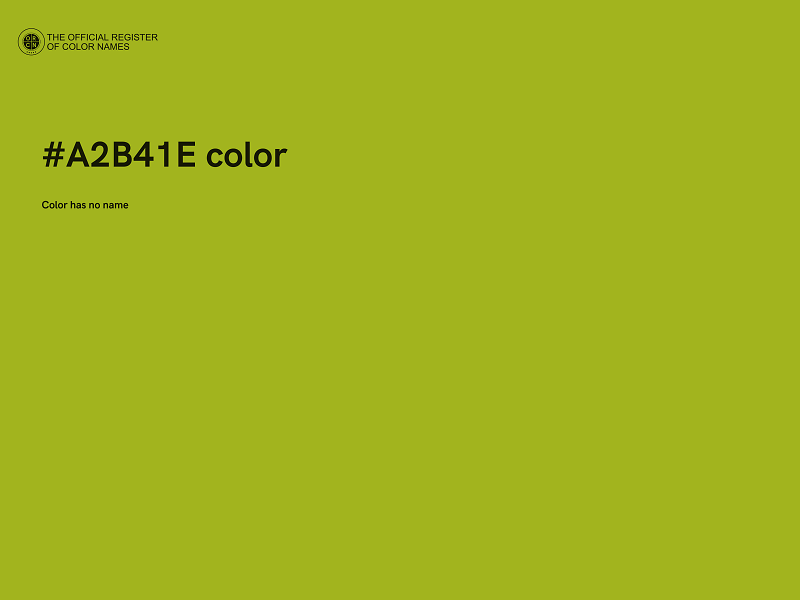 #A2B41E color image