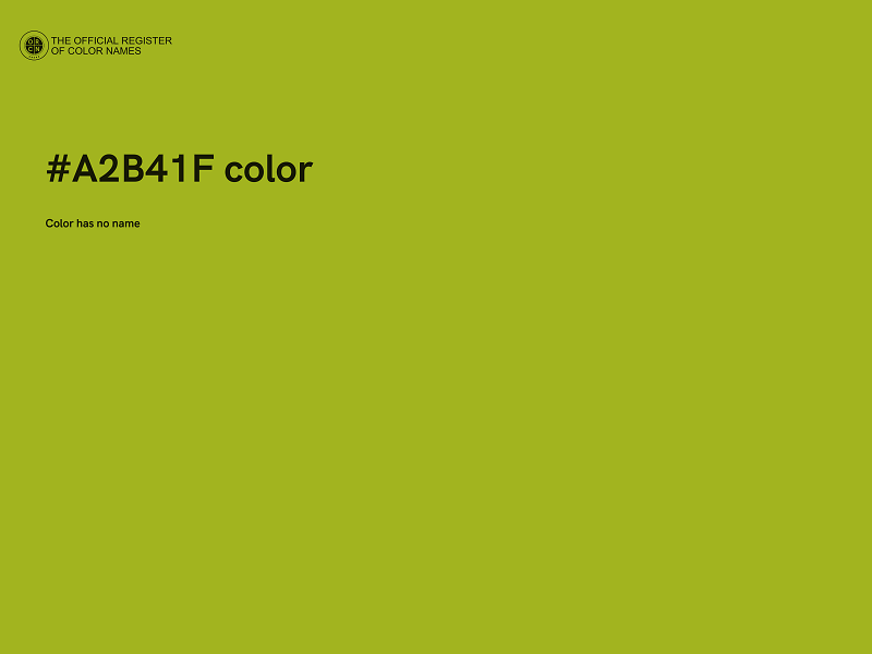 #A2B41F color image