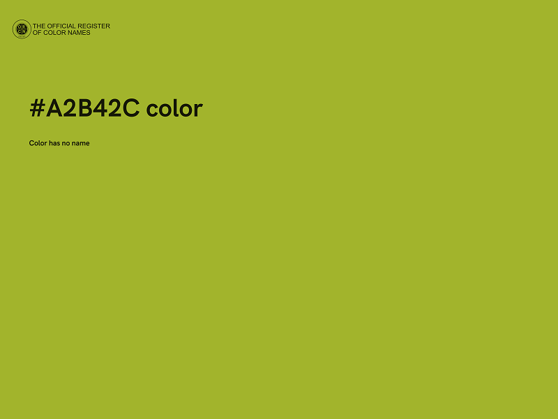 #A2B42C color image