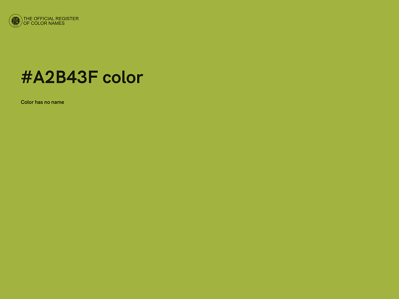 #A2B43F color image