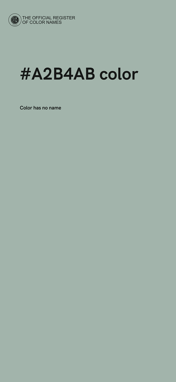 #A2B4AB color image