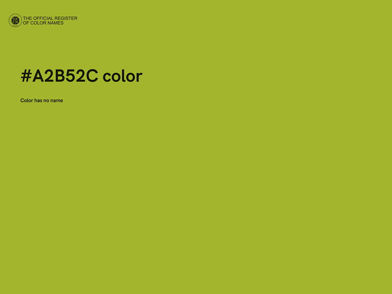 #A2B52C color image