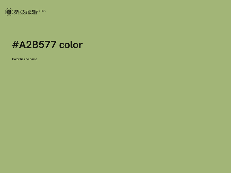 #A2B577 color image