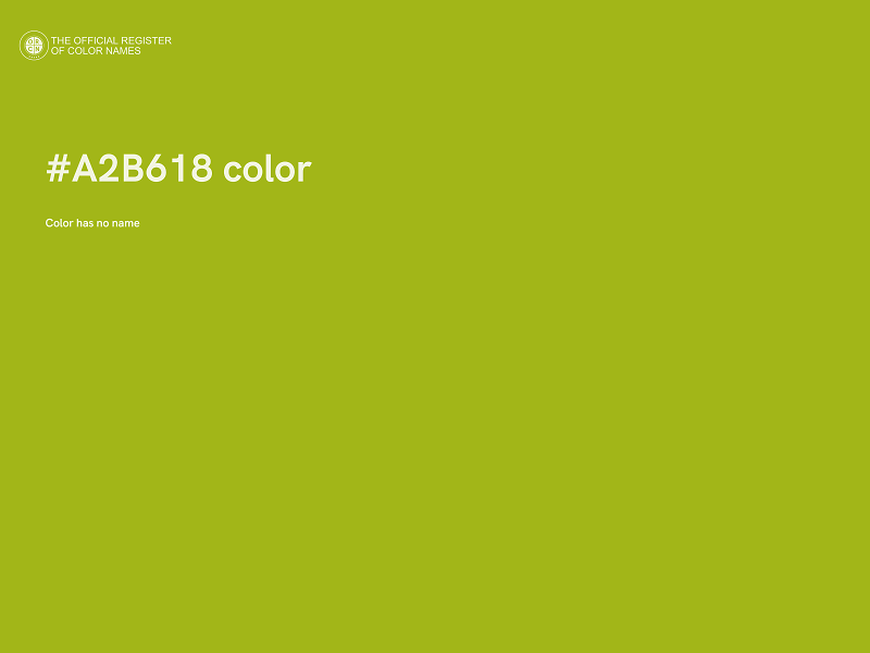 #A2B618 color image