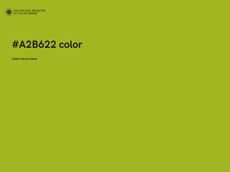 #A2B622 color image